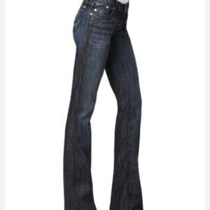 Rock & Republic Blue Flare Wide Leg Jeans